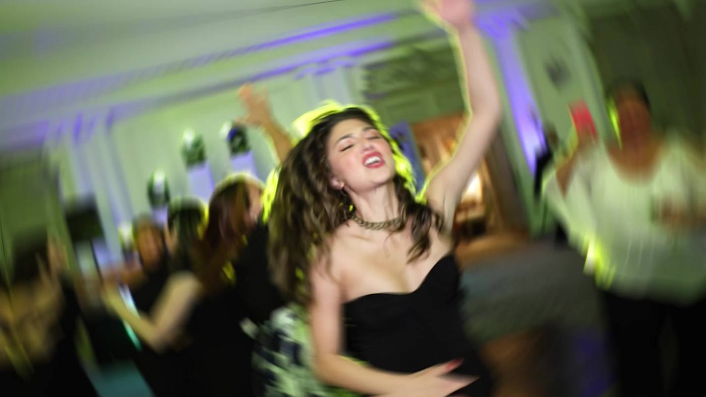 Wedding reception in full swing
